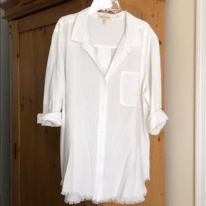 Cloth & Stone White button down tunic